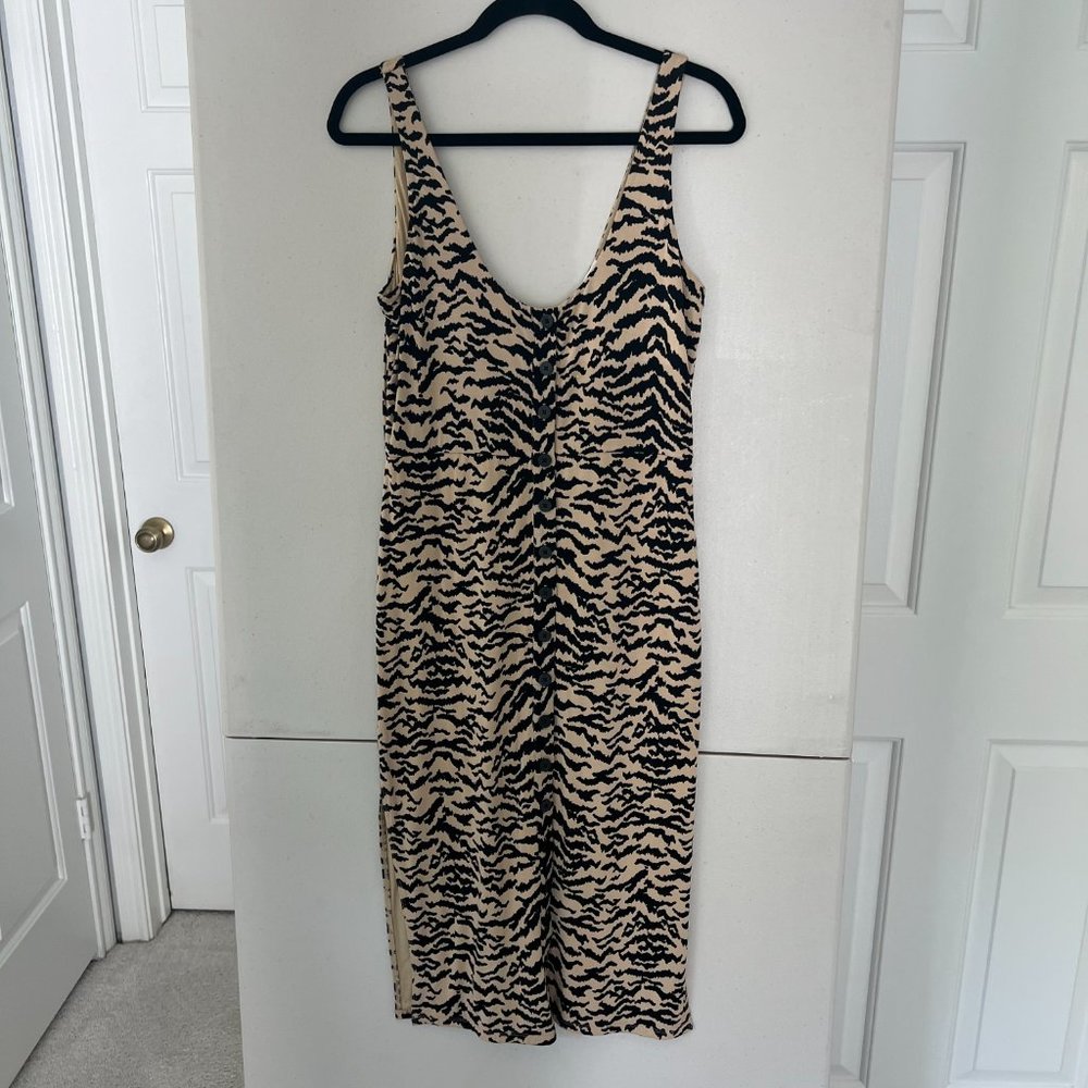 Good American Dresses Good American Zebra Midi Dress